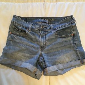 American Eagle cuffed jean shorts